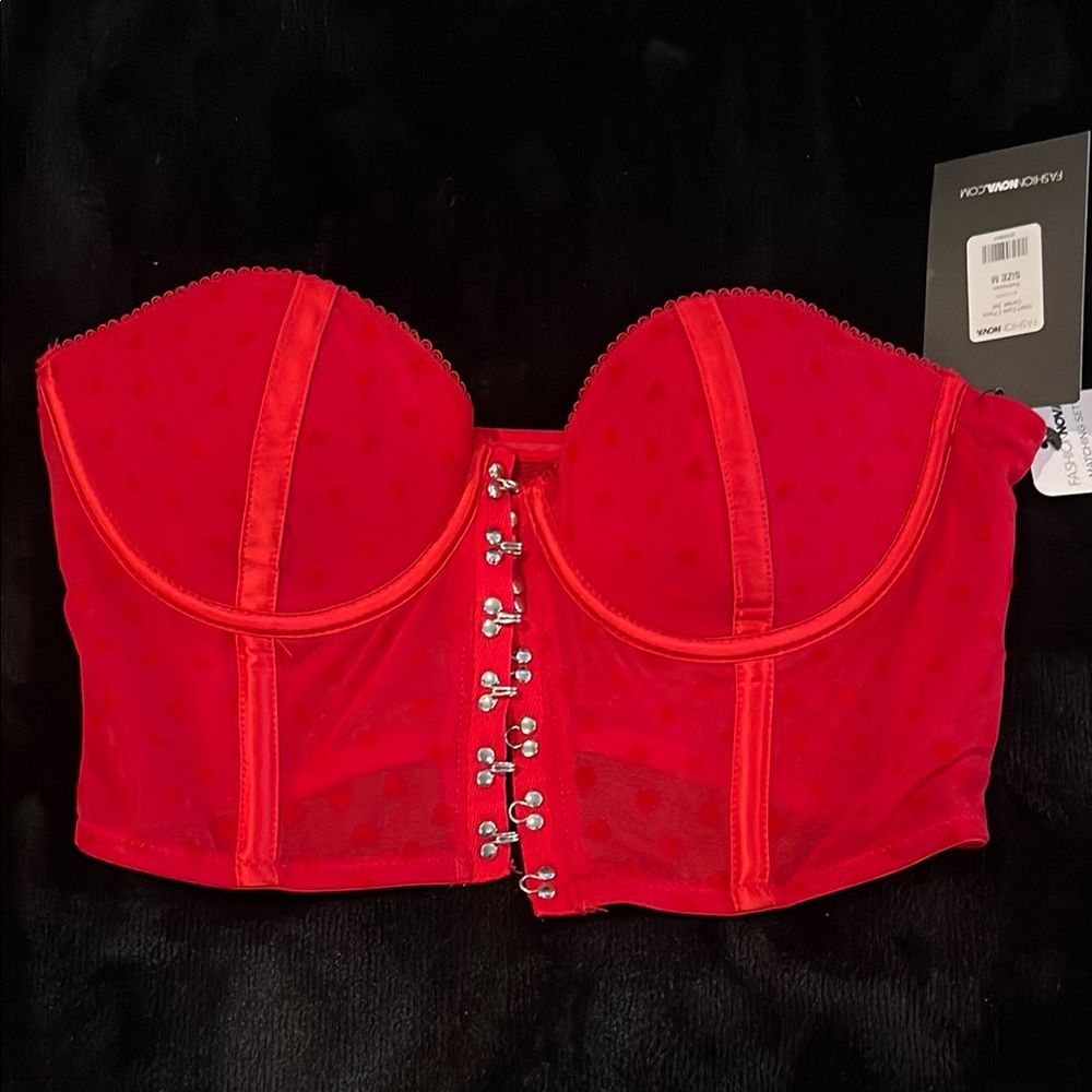 Fashion Nova Vibrant Red Bustier
